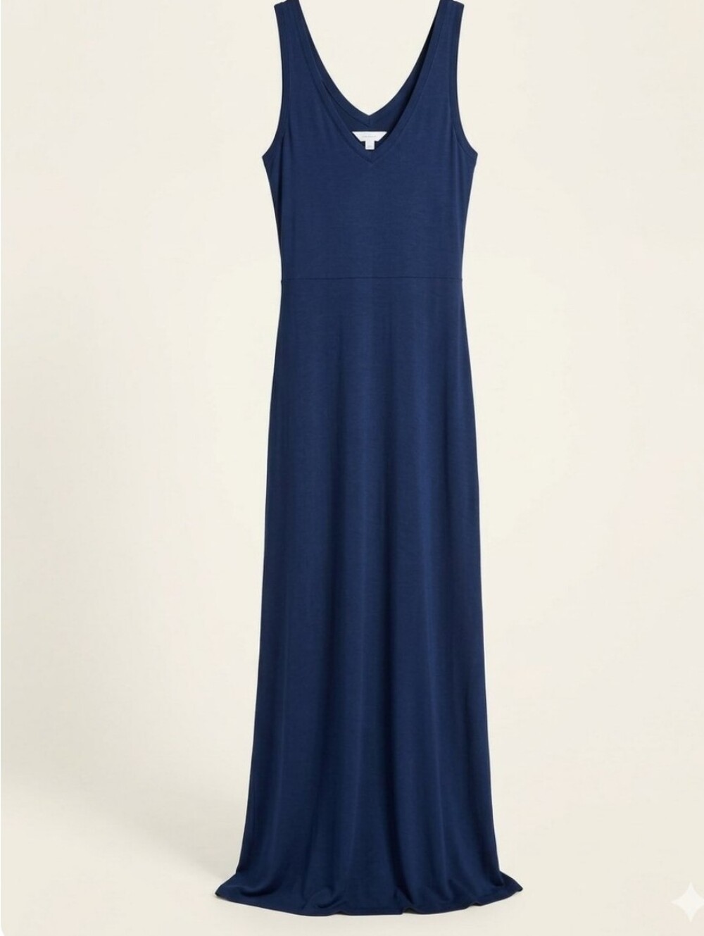 LOU & GREY Blue Sleeveless V Neck Maxi Dress Size M
